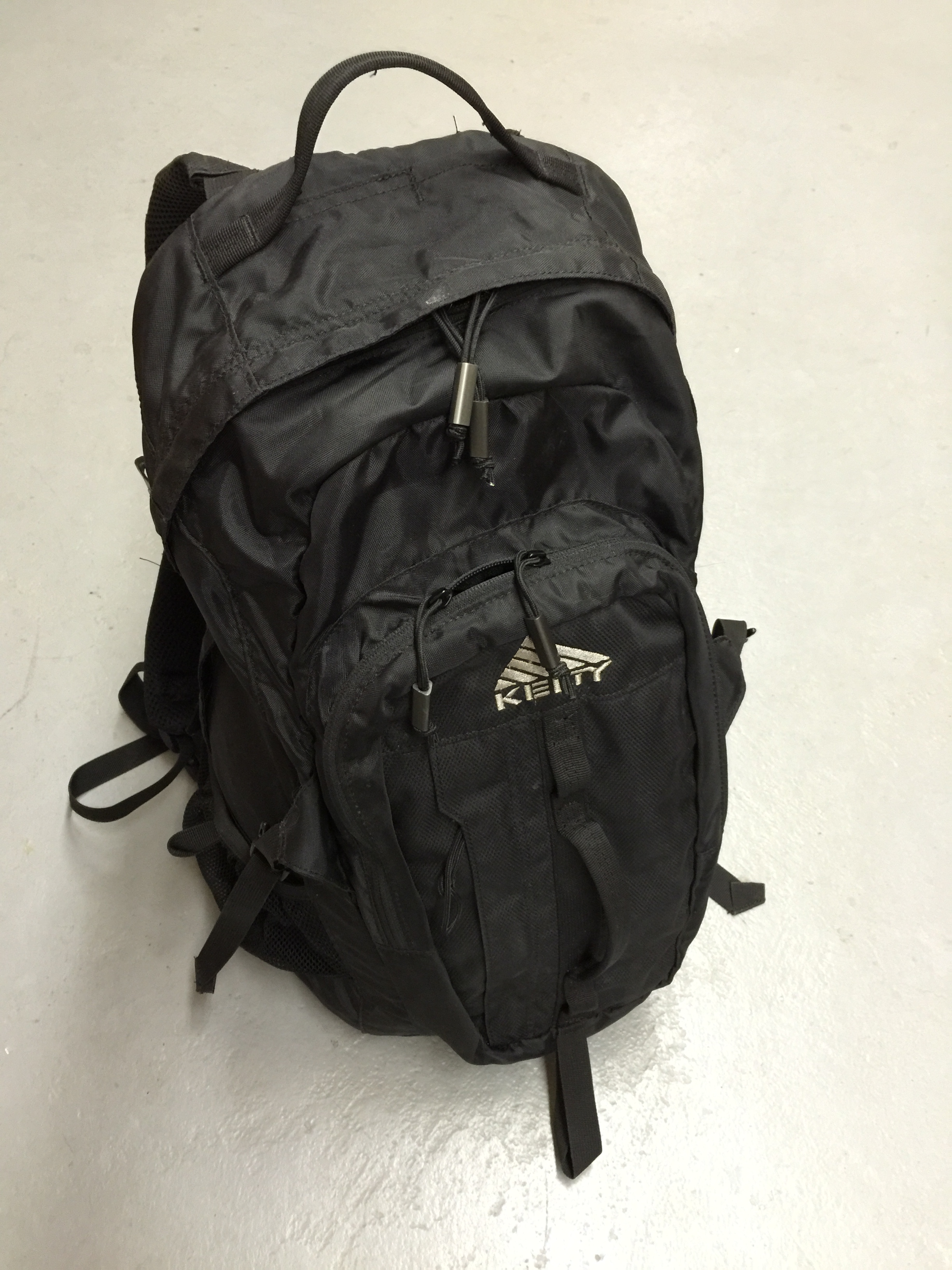 We filled this backpack with rocks, it weighed about 50 lbs. The soldiers kits came in to about 60lbs